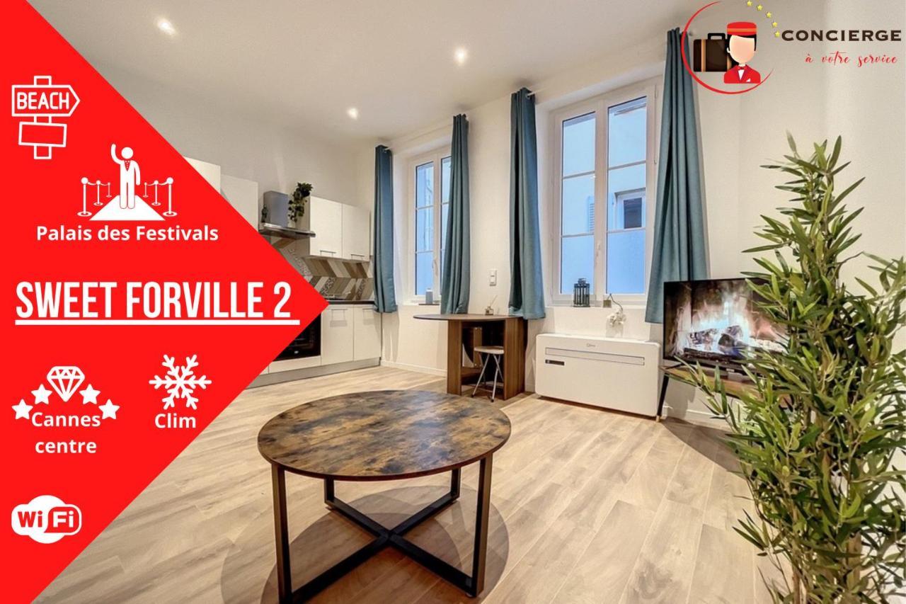 Le Sweet Forville 2 - Palais Des Festivals - Marche Provencal - Plage - Clim - Au Calme Cannes Eksteriør billede